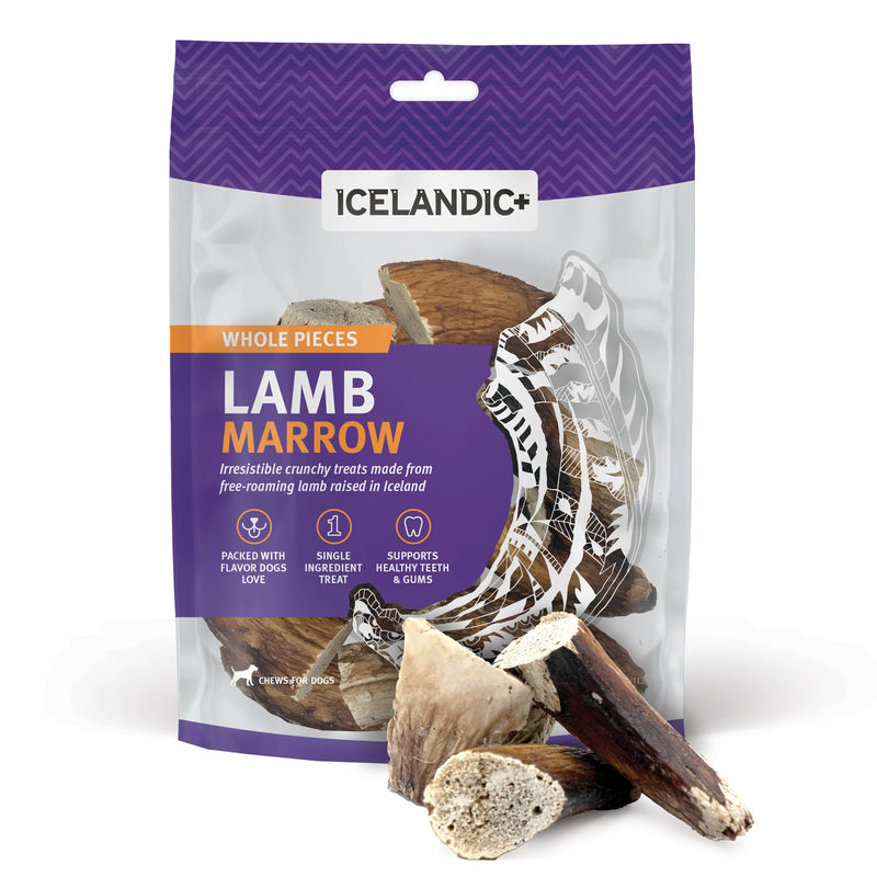 Icelandic+ Lamb Marrow Whole Pieces Dog Treat - 4.5 oz
