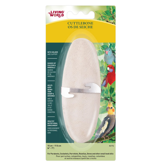 Living World Large Cuttlebone with Holder - 82176