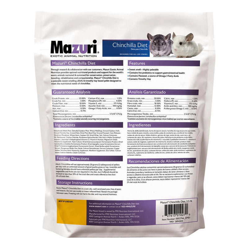 Mazuri Chinchilla Diet
