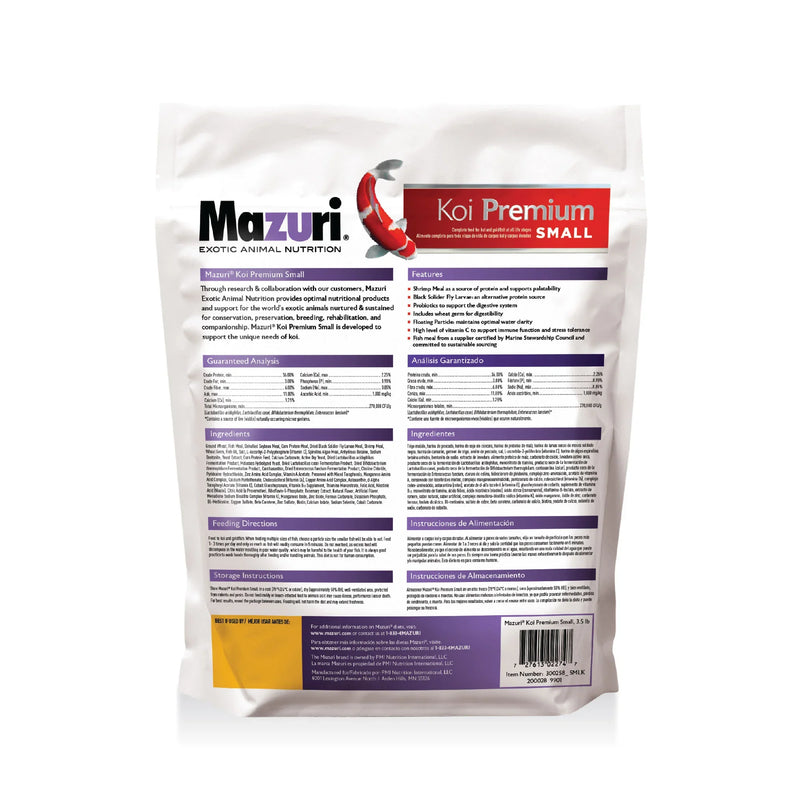 Load image into Gallery viewer, Mazuri Koi Premium Small Floating Pellet - 3.5 lb
