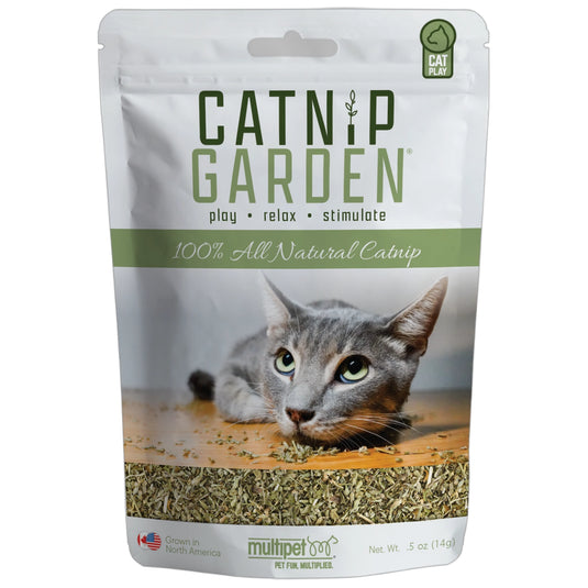 Multipet Catnip Garden 100% Natural & Safe Catnip - 0.5oz | 4oz
