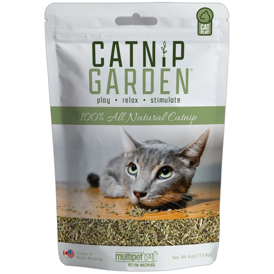 Multipet Catnip Garden 100% Natural & Safe Catnip - 0.5oz | 4oz