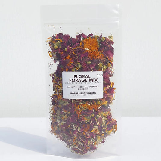 No Furries Delghts Floral Small Pet Forage / Tea Mix - 25g