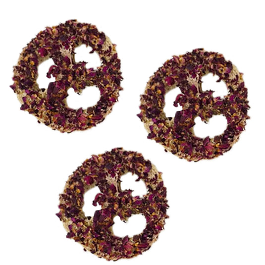 No Furries Delights Floral Loofah Small Pet Chew - 3 Pack