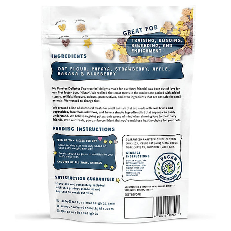Load image into Gallery viewer, No Furries Delights Very Fruity Bites - All Natural Small Pet Treat 50g
