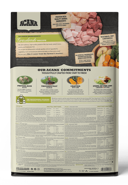 Acana REGIONALS Grain Free Dog Food - Grasslands 🍁
