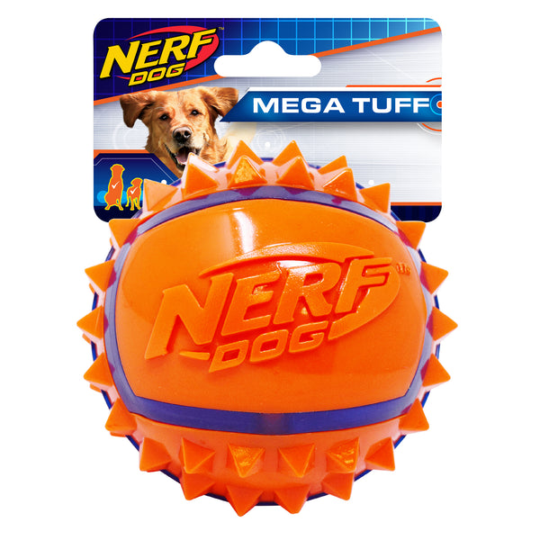 Nerf Dog Two-Tone TPR Spike Ball - Large - 8.9 cm (3.5 in)