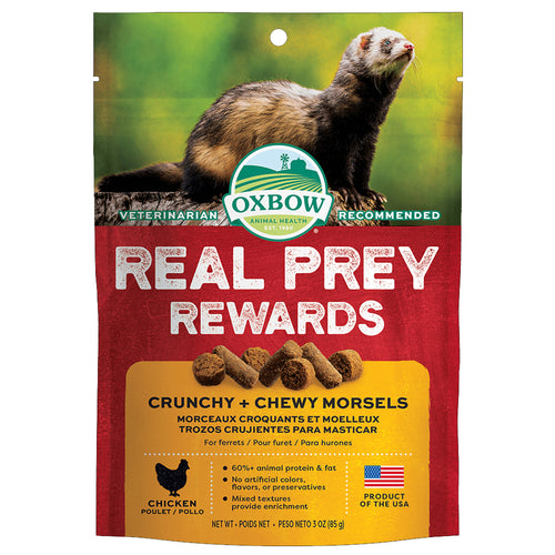 Oxbow Real Prey Rewards - Crunchy & Chewy Chicken - 3 oz