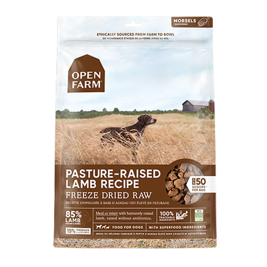 Open Farm Pasture-Raised Lamb Freeze-Dried Raw Dog Food - 22 oz