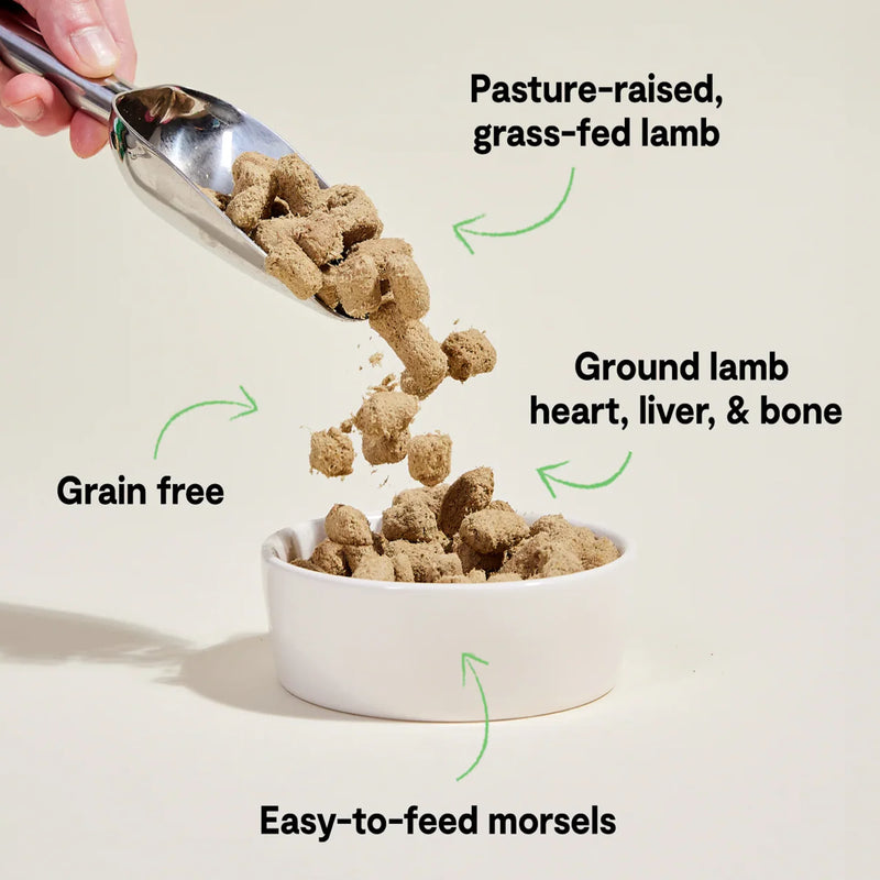 Load image into Gallery viewer, Open Farm Pasture-Raised Lamb Freeze-Dried Raw Dog Food - 22 oz
