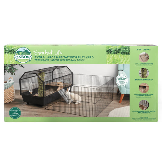 Oxbow Enriched Life Habitat With Play Yard