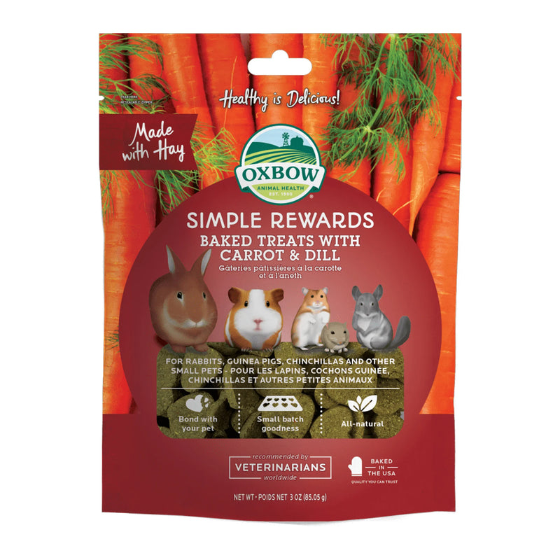 Load image into Gallery viewer, Oxbow Simple Rewards Baked Treat Carrot &amp; Dill 2 oz
