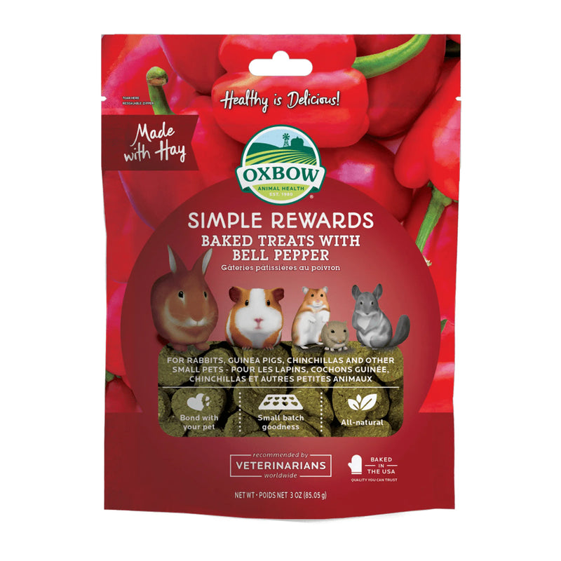 Load image into Gallery viewer, Oxbow Simple Rewards Baked Treat Bell Pepper 2 oz
