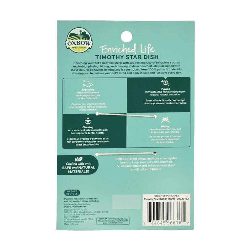 Load image into Gallery viewer, Oxbow Enriched Life Timothy Star Dish
