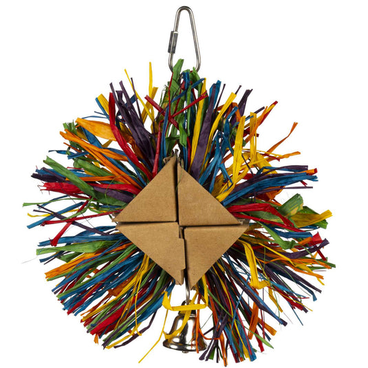 Prevue Hendryx Raffia Rainbow Bird Toy