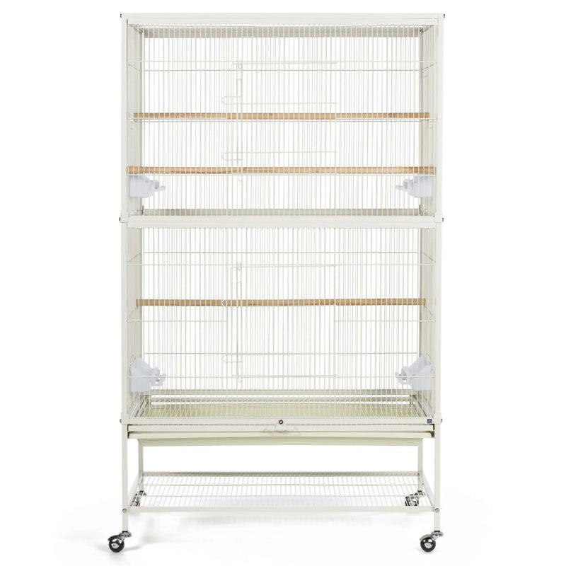 Load image into Gallery viewer, Prevue Hendryx Bird Flight Cage with Stand White - F041
