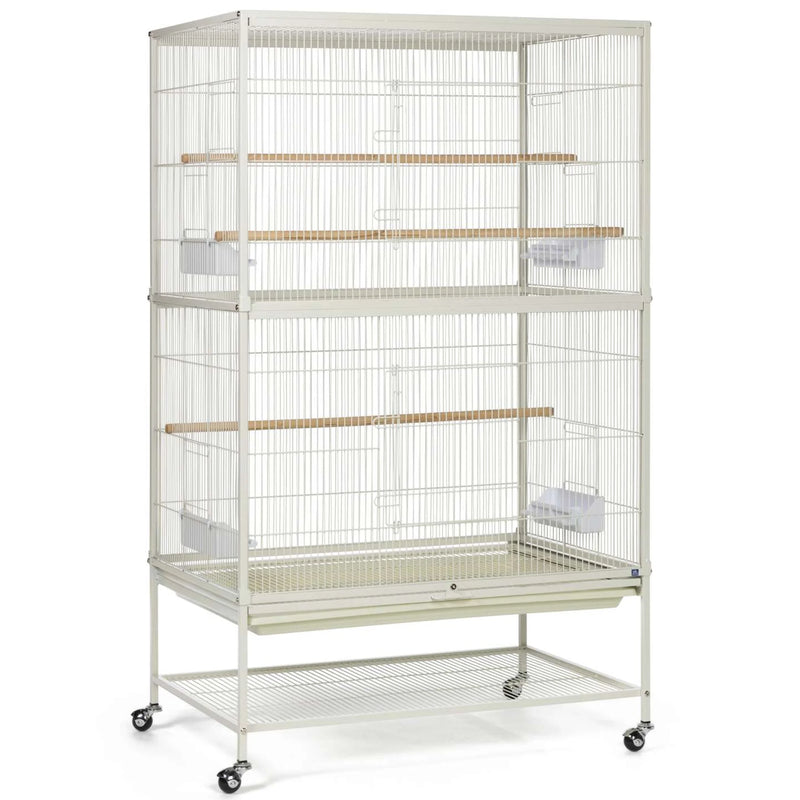 Load image into Gallery viewer, Prevue Hendryx Bird Flight Cage with Stand White - F041
