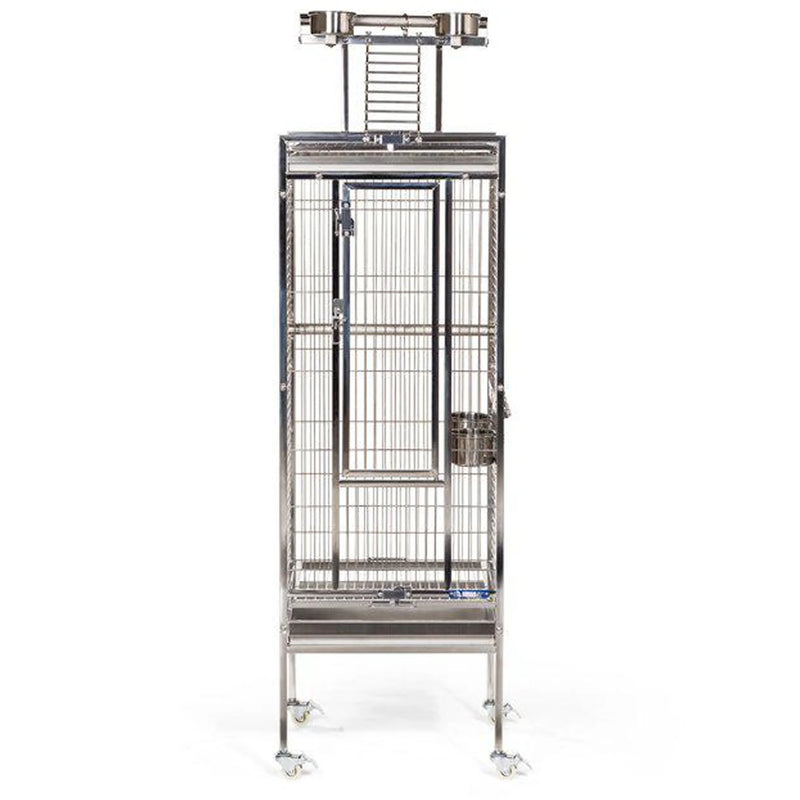 Load image into Gallery viewer, Prevue Hendryx Stainless Steel Small Parrot Cage - 18" x 18"
