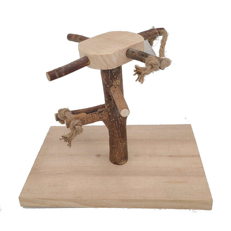 Load image into Gallery viewer, Parakeet Platform Table Top Stand for Small Birds 🍁
