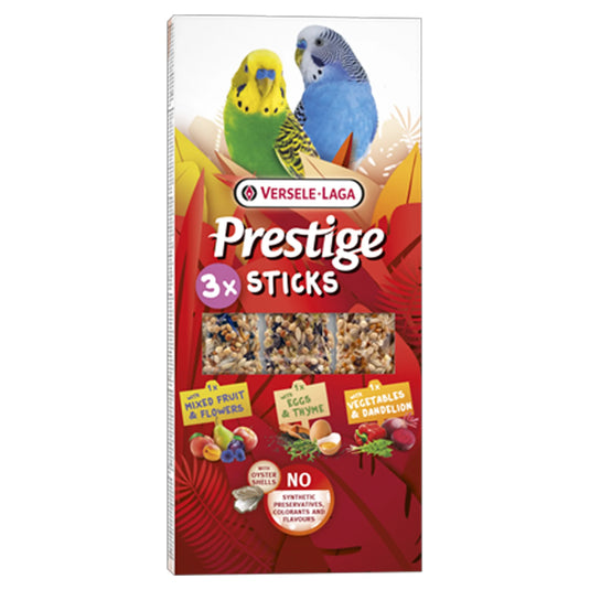 Prestige Budgie Treat Sticks 3-Variety Pack