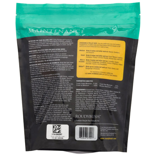 Roudybush Daily Maintenance Bird Food Crumble Pellets