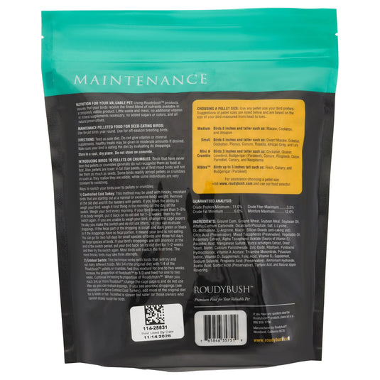 Roudybush Daily Maintenance Bird Food Medium Pellets