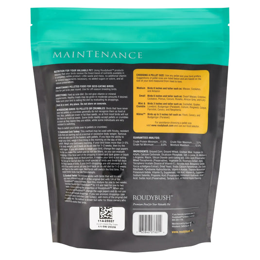 Roudybush Daily Maintenance Bird Food Nibles Pellets