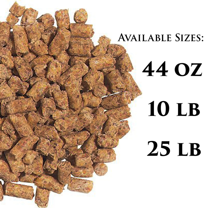Load image into Gallery viewer, Roudybush Small Bird Pellet available sizes at Exotic Wings - 44 oz, 10 lb, 25 lb
