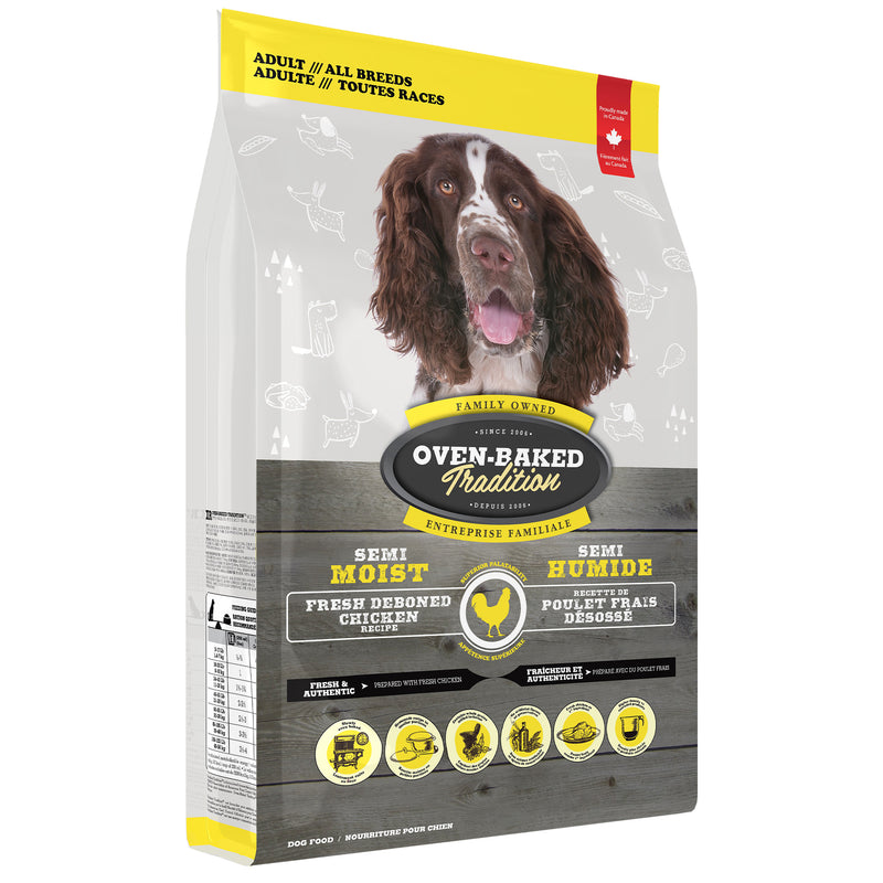 Oven Baked Tradition Semi-Moist All Breed Adult Dog Food - Chicken 🍁
