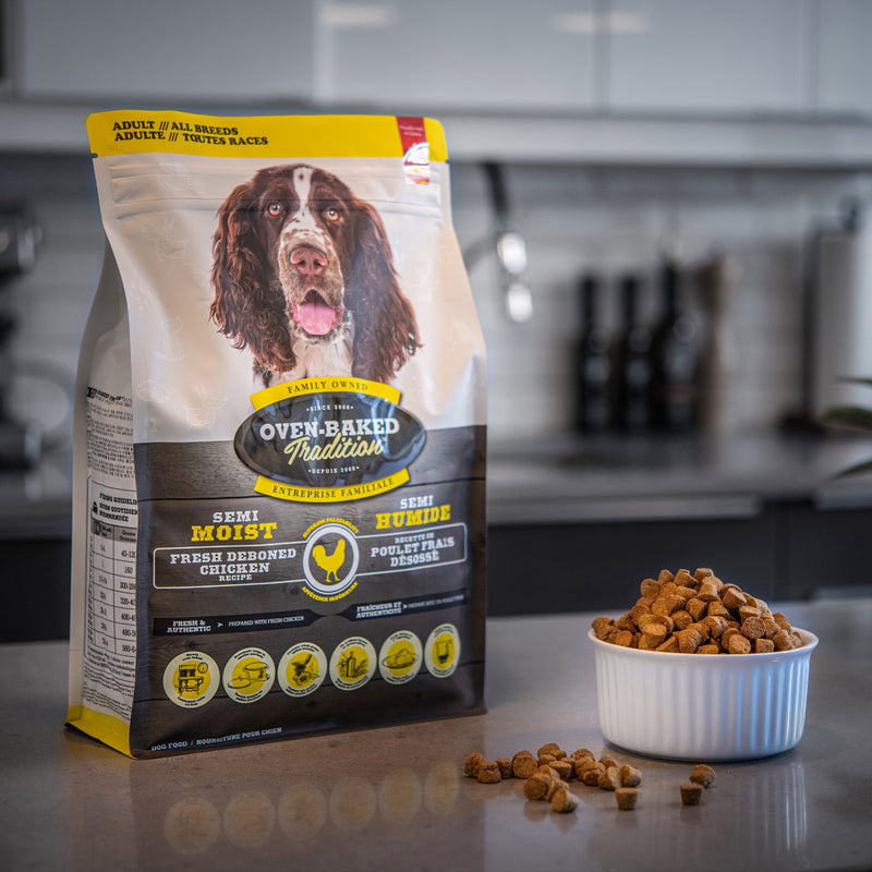 Oven Baked Tradition Semi-Moist All Breed Adult Dog Food - Chicken 🍁
