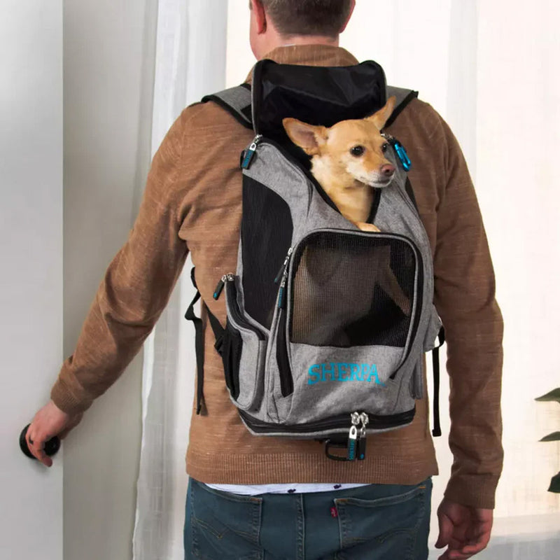 2-in-1 Pet Backpack Carrier
