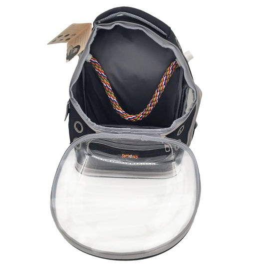 Simon's Bubble Backpack Bird Carrier with Cotton Perch
