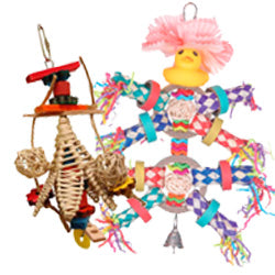 Enrichment Toys for Parrots, Parakeets, and Other Birds