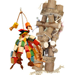 Wooden Toys for Parrots, Parakeets, and Other Birds