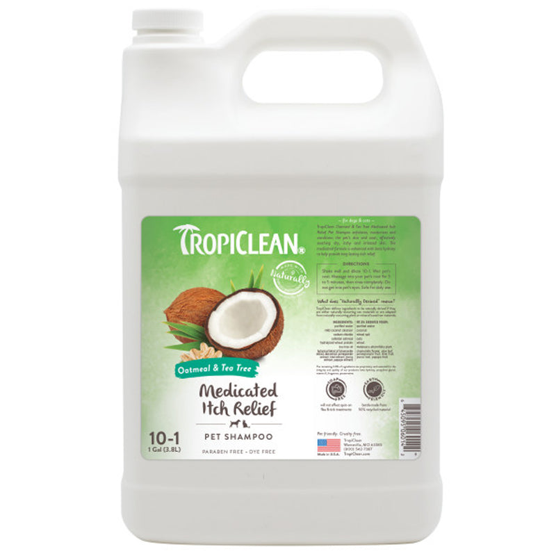 TropiClean Oatmeal & Tea Tree Medicated Dog Shampoo 20 oz
