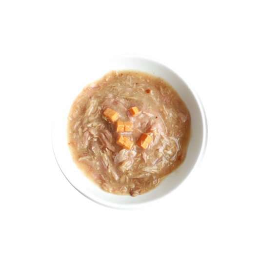 Kit Cat Goat Milk Gourmet Tuna Flakes & Cheese Wet Cat Food - 70g x 24 Pack