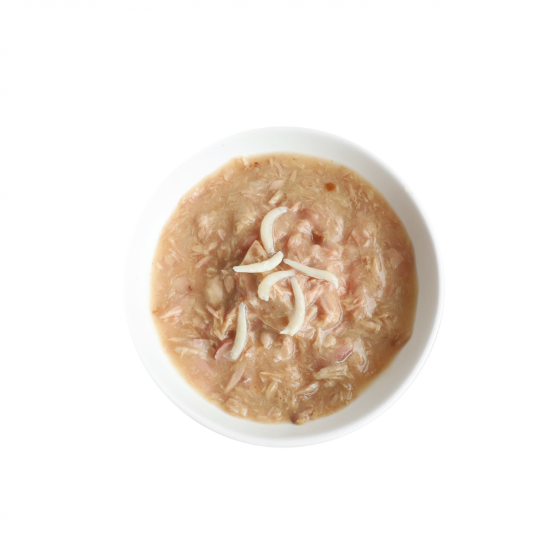 Kit Cat Goat Milk Gourmet White Meat Tuna Flakes & Whitebait Wet Cat Food - 70g x 24 Pack
