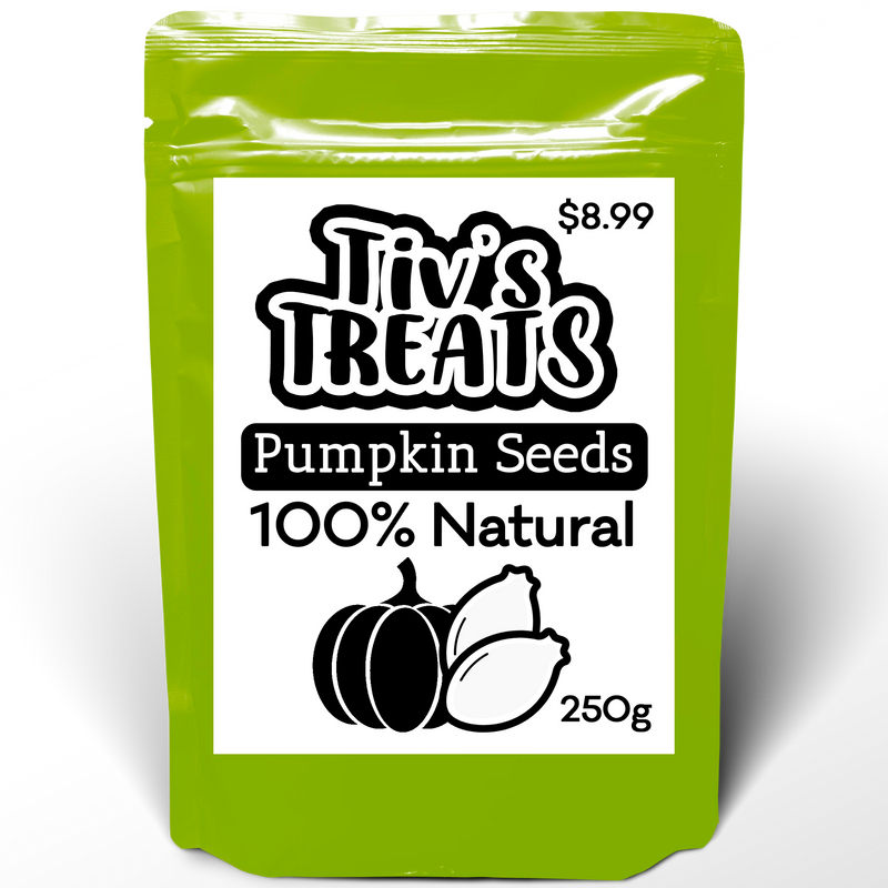 Load image into Gallery viewer, Tiv&#39;s Treats Natural Dried Pumpkin Seeds - 8.8 oz (250g)
