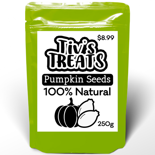 Tiv's Treats Natural Dried Pumpkin Seeds - 8.8 oz (250g)