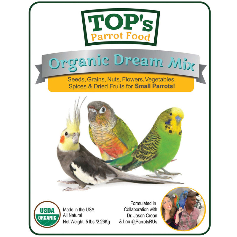 TOP's Organic Dream Seed Mix - Small Parrot
