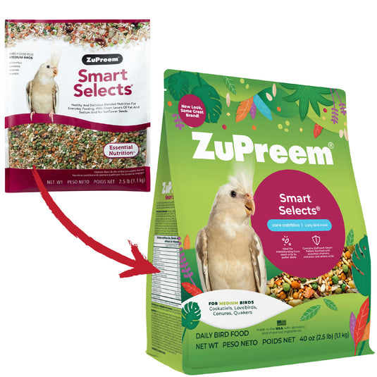 ZuPreem Smart Selects Enrichment Diet for Medium Birds