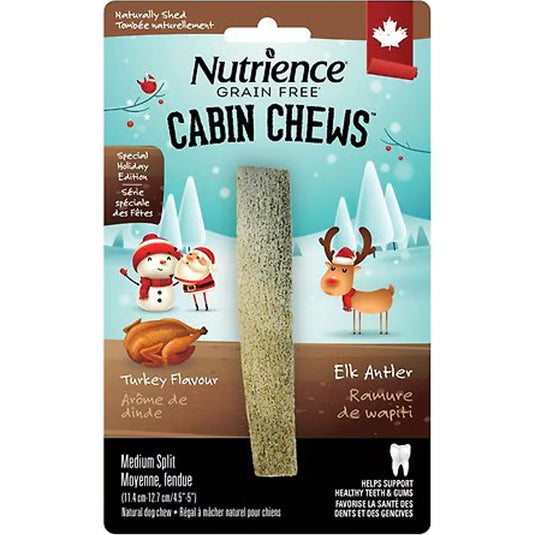 Nutrience Cabin Chews Medium Split Elk Antler - Turkey Flavour