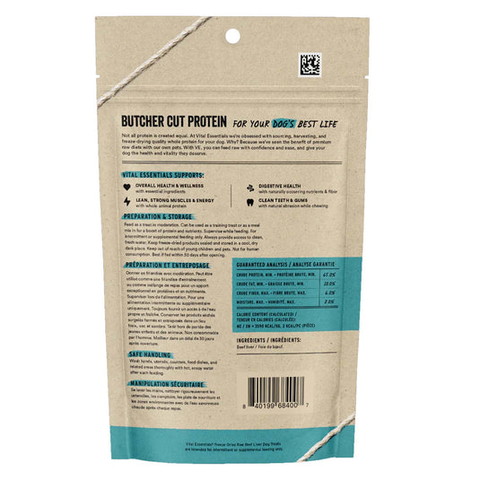 Vital Essentials Freeze-Dried Beef Liver Dog Treat