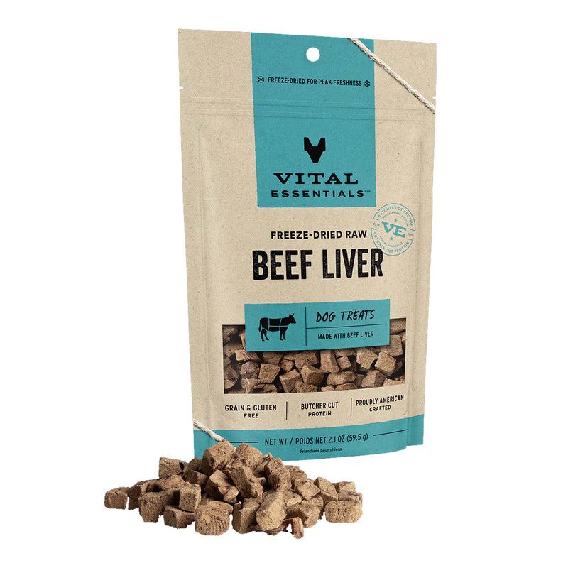 Vital Essentials Freeze-Dried Beef Liver Dog Treat