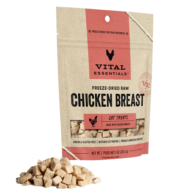 Vital Essentials Freeze-Dried Chicken Breast Cat Treat - 2.1 oz