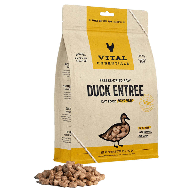 Vital Essentials Freeze-Dried Duck Mini Nibs Cat Food