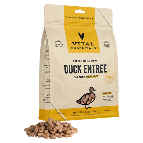 Vital Essentials Freeze-Dried Duck Mini Nibs Cat Food