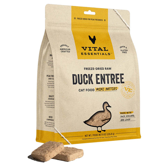 Vital Essentials Freeze-Dried Duck Mini Patties Cat Food