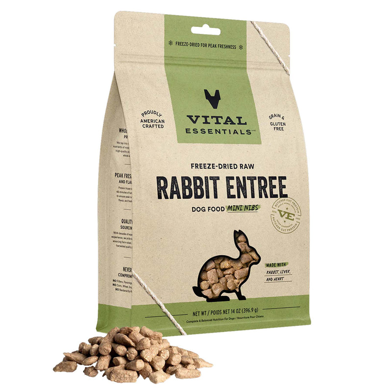 Vital Essentials Freeze-Dried Rabbit Mini Nibs Dog Food