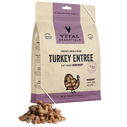 Vital Essentials Freeze-Dried Turley Mini Nibs Cat Food